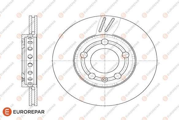 EUROREPAR 1618888080 - Тормозной диск autospares.lv