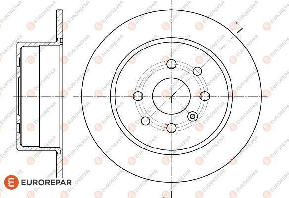 EUROREPAR 1618888880 - Тормозной диск autospares.lv