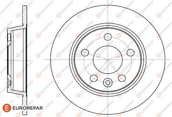 EUROREPAR 1618883480 - Тормозной диск autospares.lv