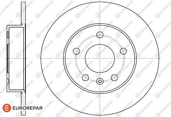 EUROREPAR 1618883180 - Тормозной диск autospares.lv