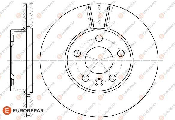 EUROREPAR 1618883280 - Тормозной диск autospares.lv