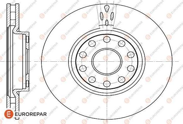 EUROREPAR 1618882580 - Тормозной диск autospares.lv