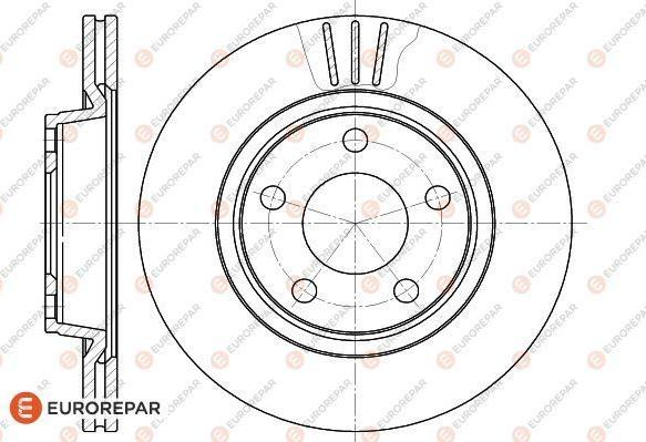 EUROREPAR 1618882180 - Тормозной диск autospares.lv