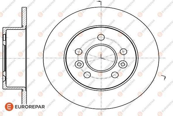 EUROREPAR 1618887480 - Тормозной диск autospares.lv