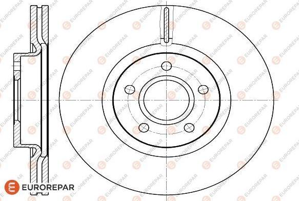 EUROREPAR 1618887680 - Тормозной диск autospares.lv