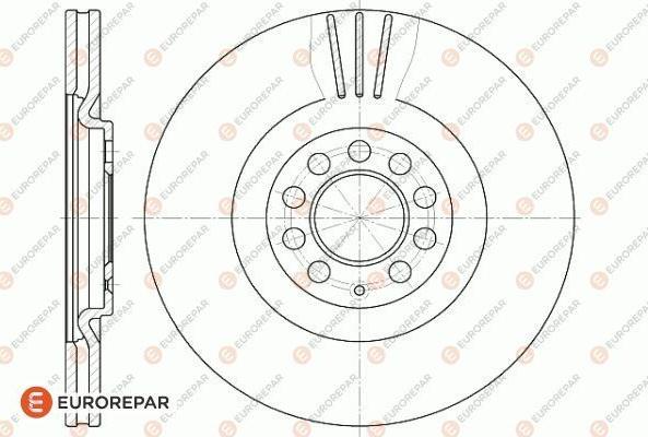 EUROREPAR 1618887180 - Тормозной диск autospares.lv