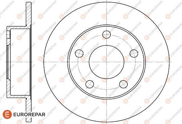 EUROREPAR 1618887280 - Тормозной диск autospares.lv