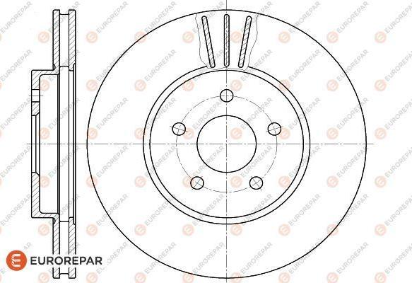 EUROREPAR 1618879880 - Тормозной диск autospares.lv