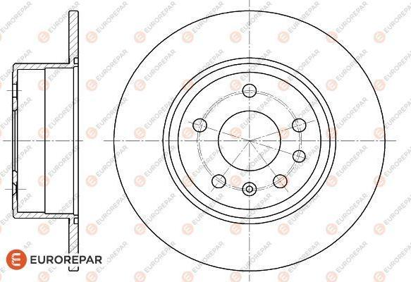 EUROREPAR 1618874980 - Тормозной диск autospares.lv