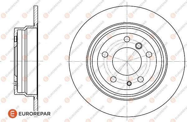 EUROREPAR 1618874380 - Тормозной диск autospares.lv