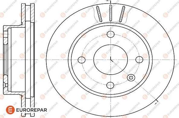EUROREPAR 1618875580 - Тормозной диск autospares.lv