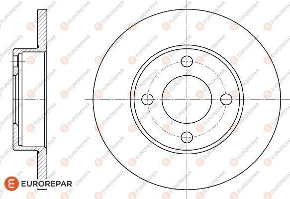 EUROREPAR 1618875680 - Тормозной диск autospares.lv