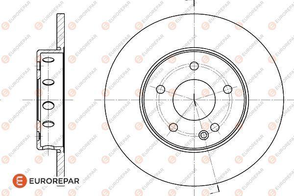 EUROREPAR 1618875880 - Тормозной диск autospares.lv