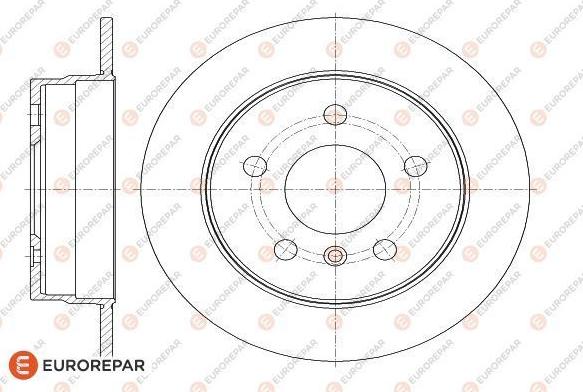 EUROREPAR 1618875280 - Тормозной диск autospares.lv