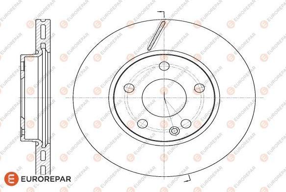 EUROREPAR 1618870380 - Тормозной диск autospares.lv