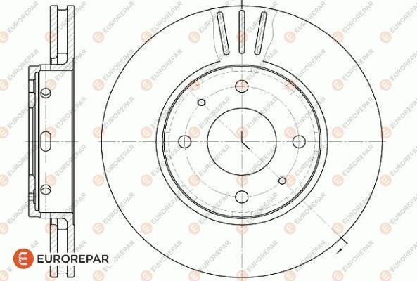 EUROREPAR 1618871680 - Тормозной диск autospares.lv