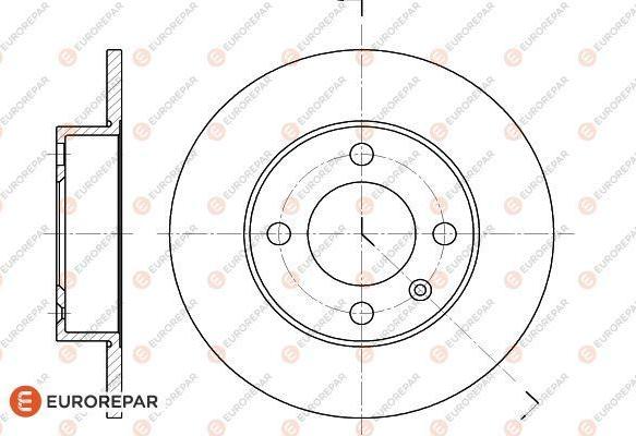 EUROREPAR 1618871080 - Тормозной диск autospares.lv