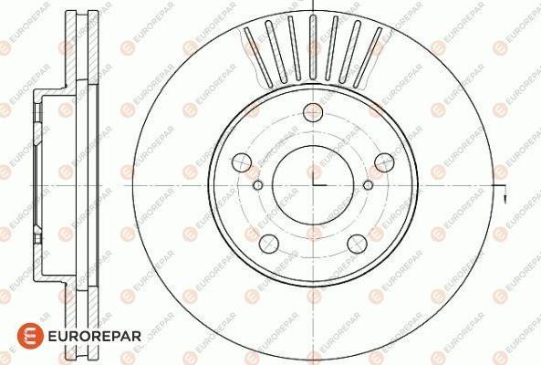 EUROREPAR 1618871880 - Тормозной диск autospares.lv