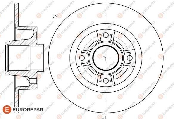 EUROREPAR 1618871380 - Тормозной диск autospares.lv