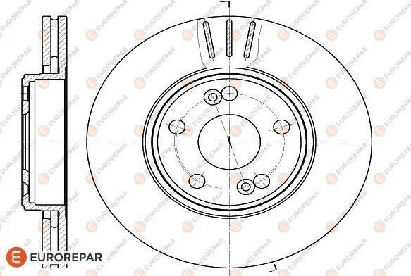 EUROREPAR 1618878080 - Тормозной диск autospares.lv