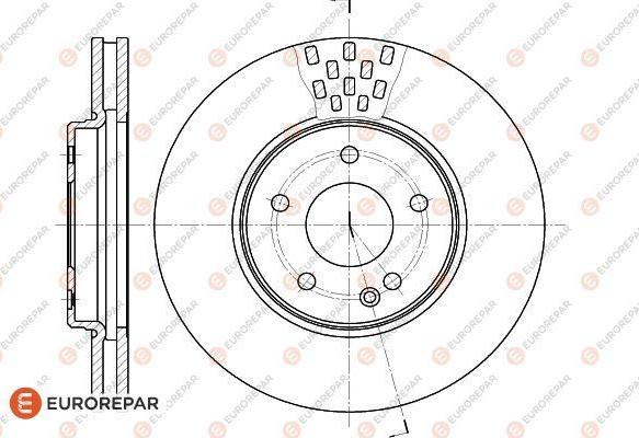 EUROREPAR 1618873980 - Тормозной диск autospares.lv