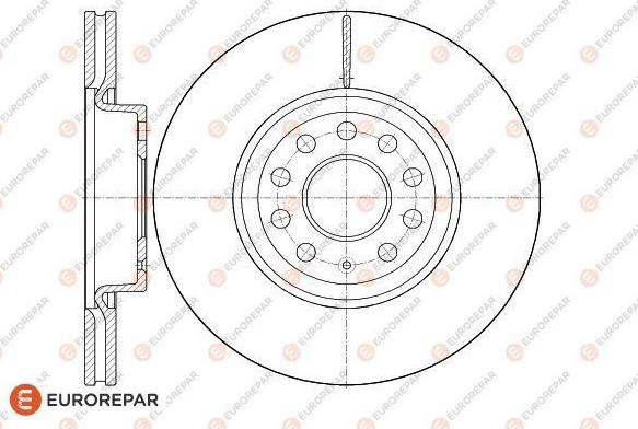 EUROREPAR 1618873780 - Тормозной диск autospares.lv