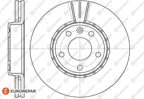 EUROREPAR 1618872180 - Тормозной диск autospares.lv