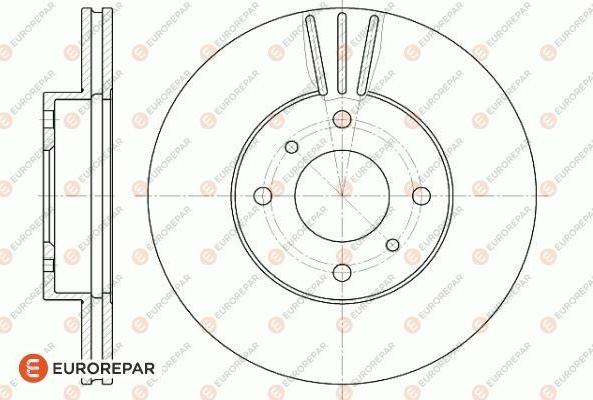 EUROREPAR 1618872280 - Тормозной диск autospares.lv