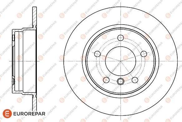 EUROREPAR 1618877480 - Тормозной диск autospares.lv