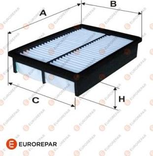 EUROREPAR 1613721280 - Воздушный фильтр, двигатель autospares.lv