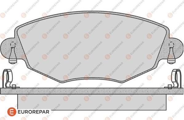 EUROREPAR 1617256280 - Тормозные колодки, дисковые, комплект autospares.lv