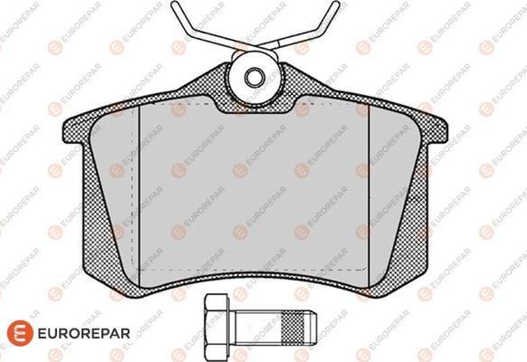 EUROREPAR 1617250480 - Тормозные колодки, дисковые, комплект autospares.lv