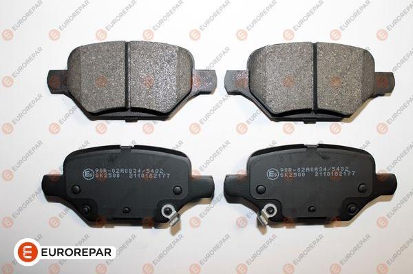 EUROREPAR 1689800580 - Тормозные колодки, дисковые, комплект autospares.lv