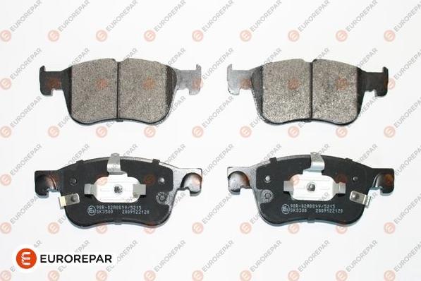 EUROREPAR 1689801080 - Тормозные колодки, дисковые, комплект autospares.lv