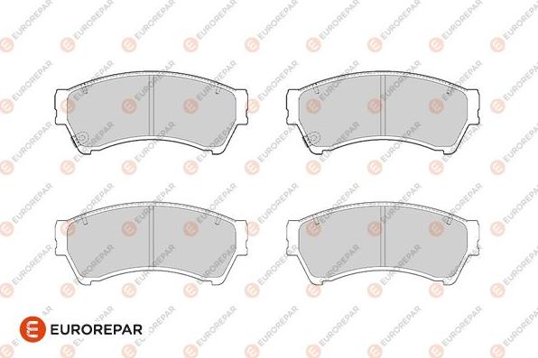 EUROREPAR 1686266580 - Тормозные колодки, дисковые, комплект autospares.lv