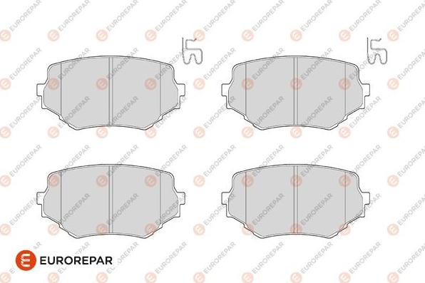 EUROREPAR 1686267480 - Тормозные колодки, дисковые, комплект autospares.lv