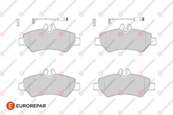 EUROREPAR 1686267580 - Тормозные колодки, дисковые, комплект autospares.lv