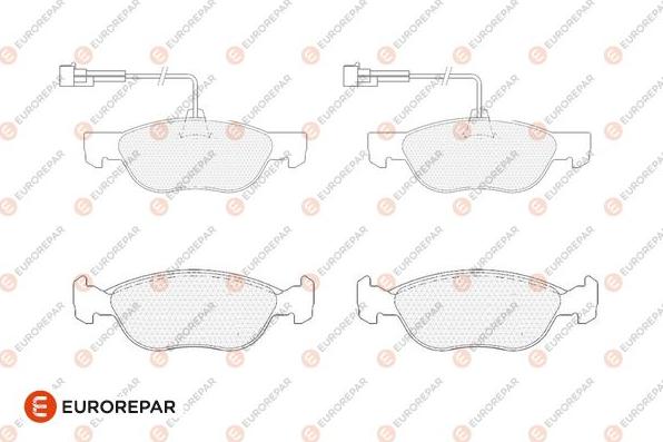 EUROREPAR 1686276980 - Тормозные колодки, дисковые, комплект autospares.lv