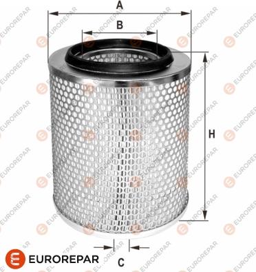 EUROREPAR 1680340380 - Воздушный фильтр, двигатель autospares.lv