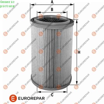 EUROREPAR 1680340280 - Воздушный фильтр, двигатель autospares.lv