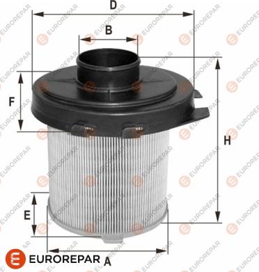 EUROREPAR 1680348180 - Воздушный фильтр, двигатель autospares.lv