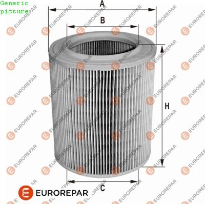 EUROREPAR 1680330480 - Воздушный фильтр, двигатель autospares.lv