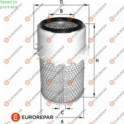 EUROREPAR 1680332580 - Воздушный фильтр, двигатель autospares.lv