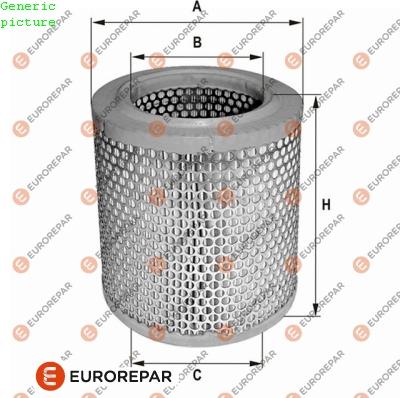 EUROREPAR 1680332080 - Воздушный фильтр, двигатель autospares.lv