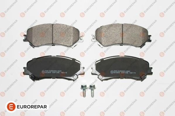 EUROREPAR 1681166480 - Тормозные колодки, дисковые, комплект autospares.lv