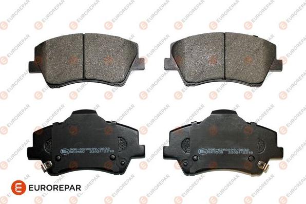 EUROREPAR 1681167580 - Тормозные колодки, дисковые, комплект autospares.lv