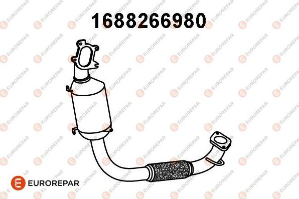 EUROREPAR 1688266980 - Катализатор autospares.lv