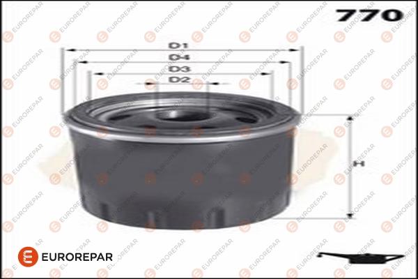 EUROREPAR 1682954080 - Масляный фильтр autospares.lv