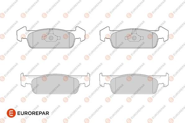 EUROREPAR 1682313780 - Тормозные колодки, дисковые, комплект autospares.lv