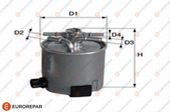 EUROREPAR 1682252880 - Топливный фильтр autospares.lv